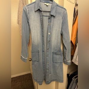 Long jean jacket